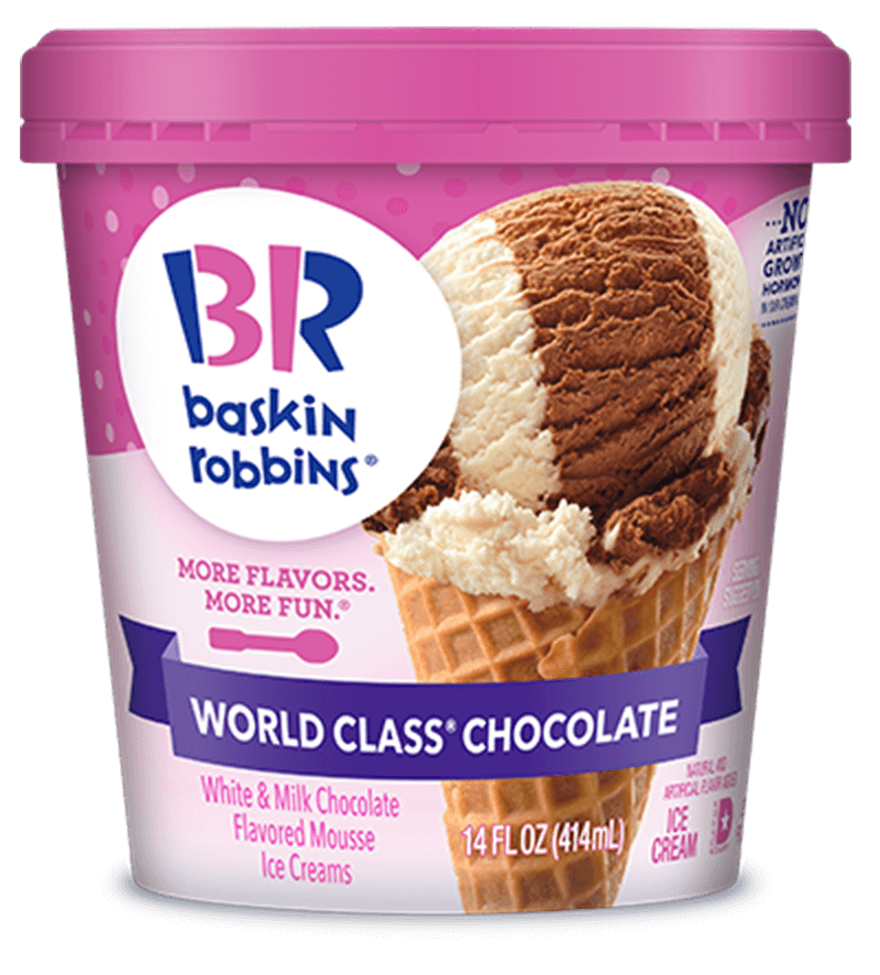 Baskin Robbins World Chocolate 8/14oz