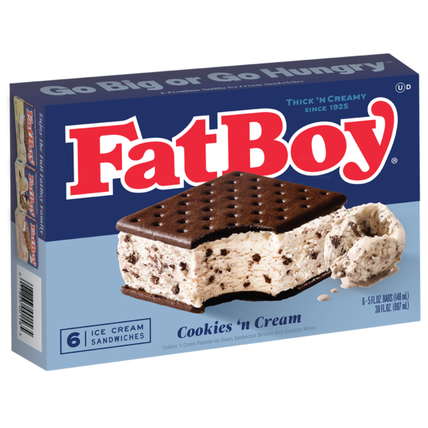 Fatboy Ice Cream Sandwich Cookies 'n Cream