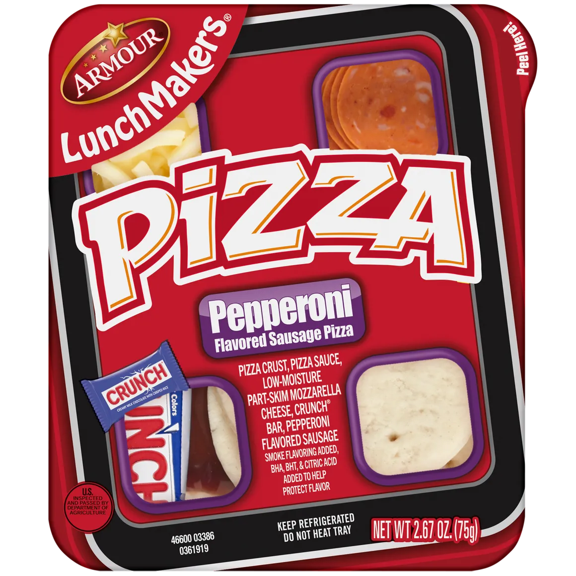 Armour LunchMakers Pepperoni Pizza