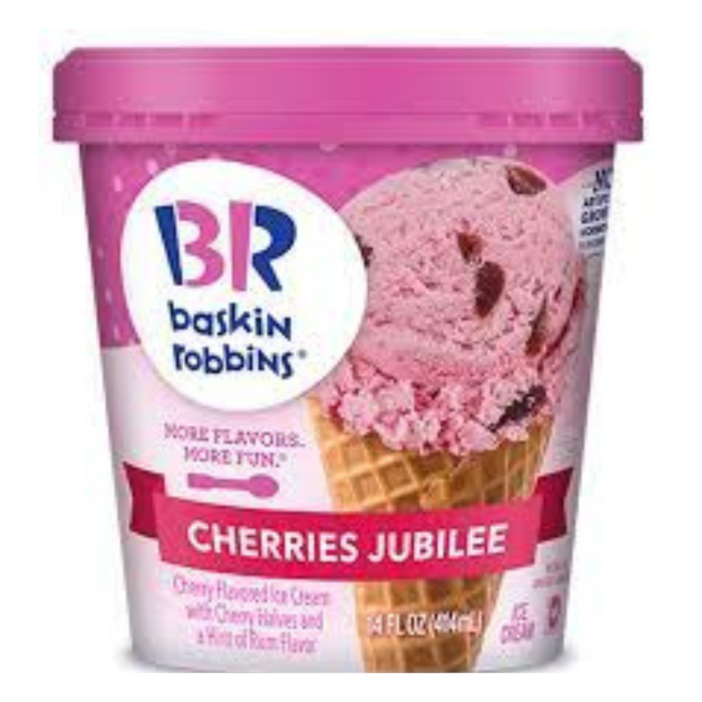 Baskin Robbins Cherry Jubilee 8/14oz Eightpoint Distributors